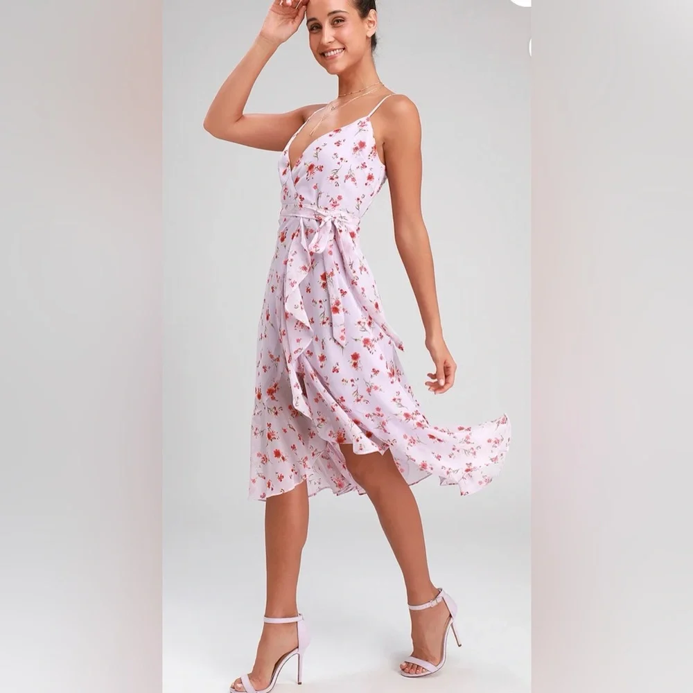 smocked neck midi dress Smocked Square Neck Midi Dress only